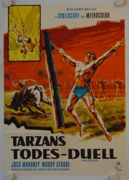 Tarzans Todes-Duell originales deutsches Filmplakat